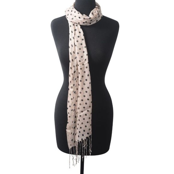 Accessories - Scarf Wrap 100% Cotton Polka Dot